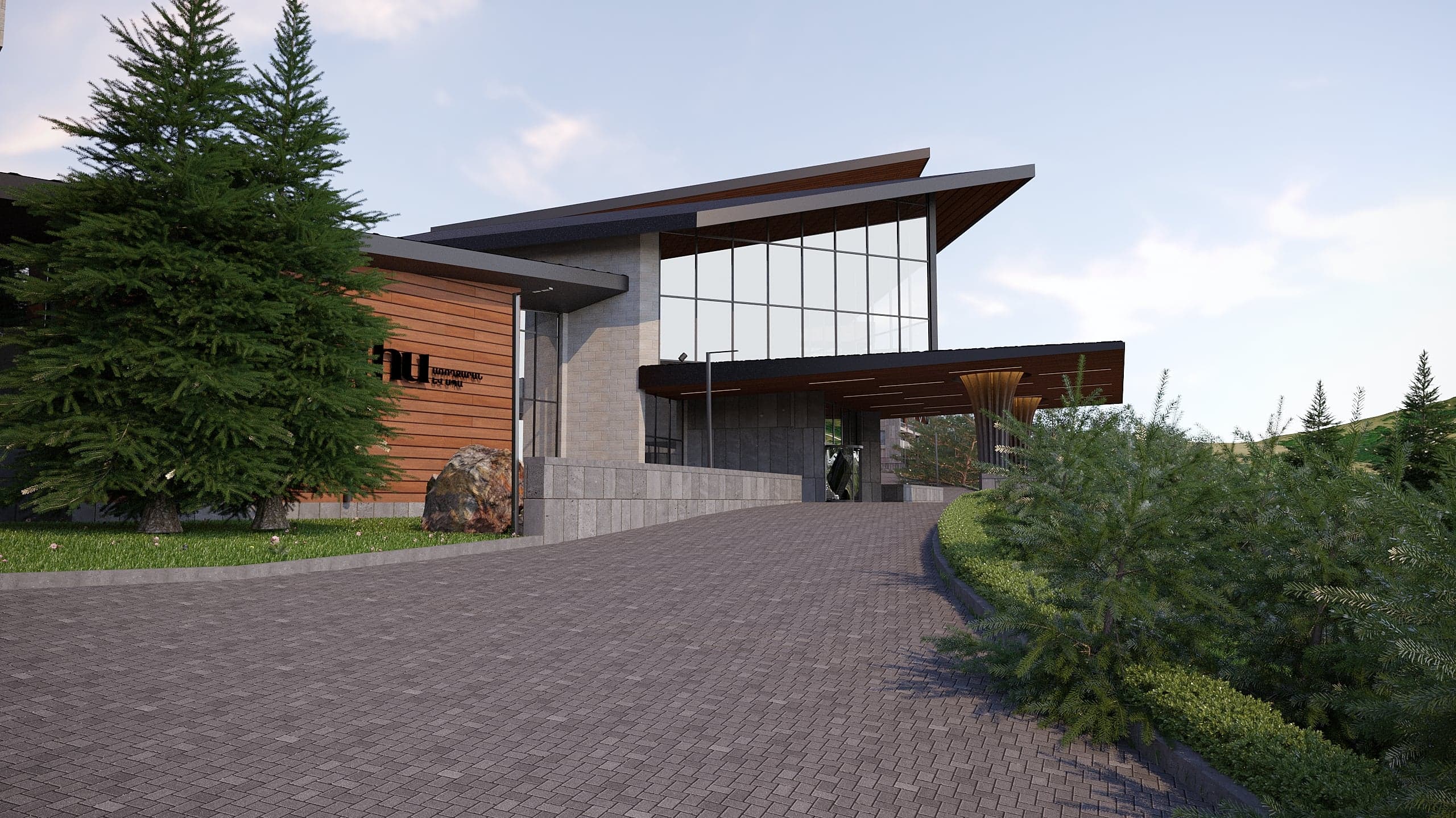 BELLIS Hotel & SPA resort complex — multi-level buildings following the natural terrain