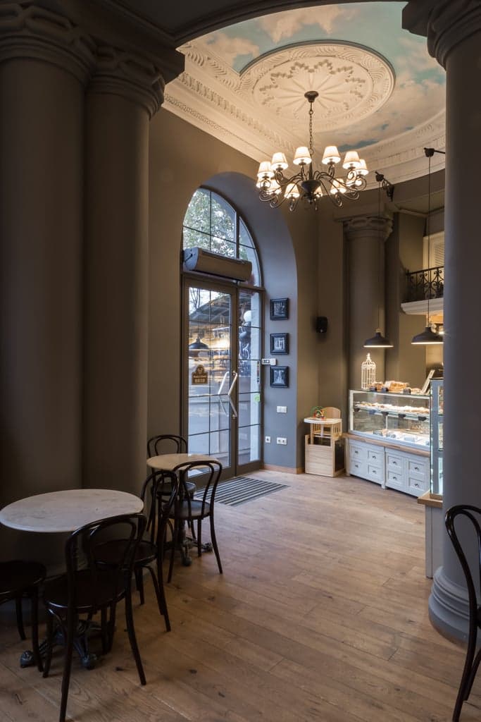 Modern bakery and coffee shop design