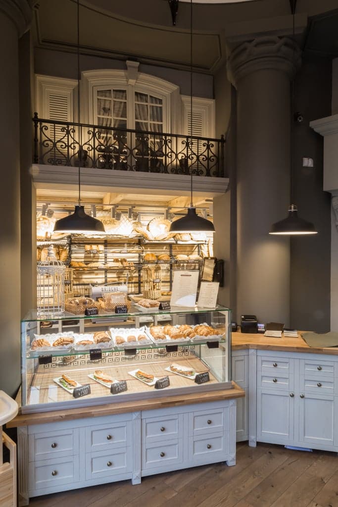 Contemporary bakery interior in Yerevan