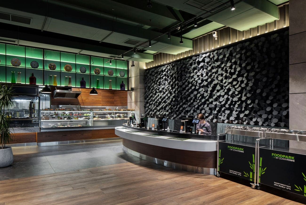 Contemporary food hall architecture in Yerevan