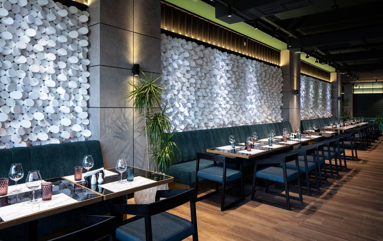 Food hall interior design by IMAGEMAN