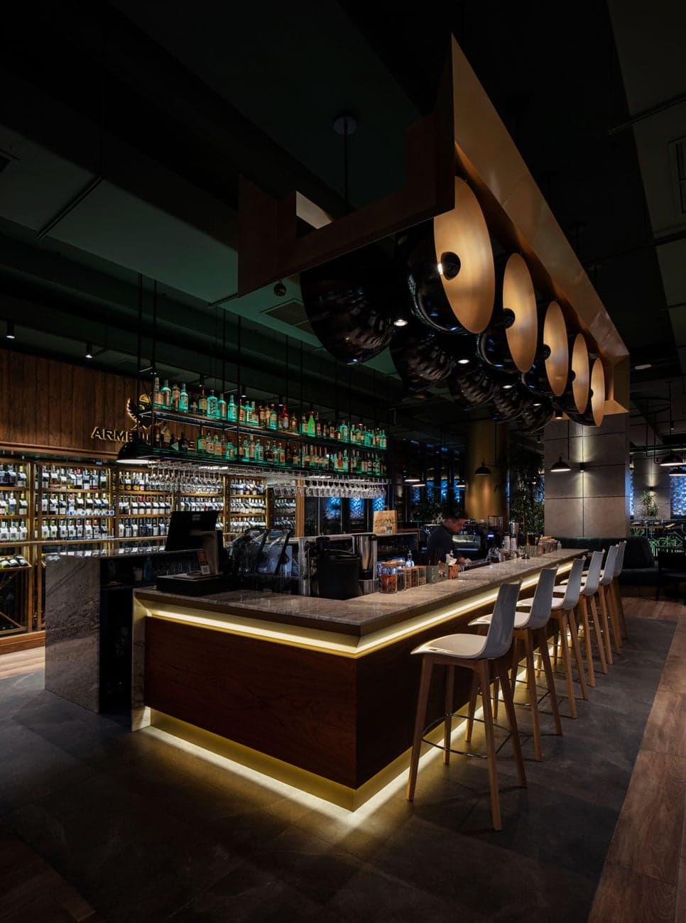 Contemporary food hall architecture in Yerevan