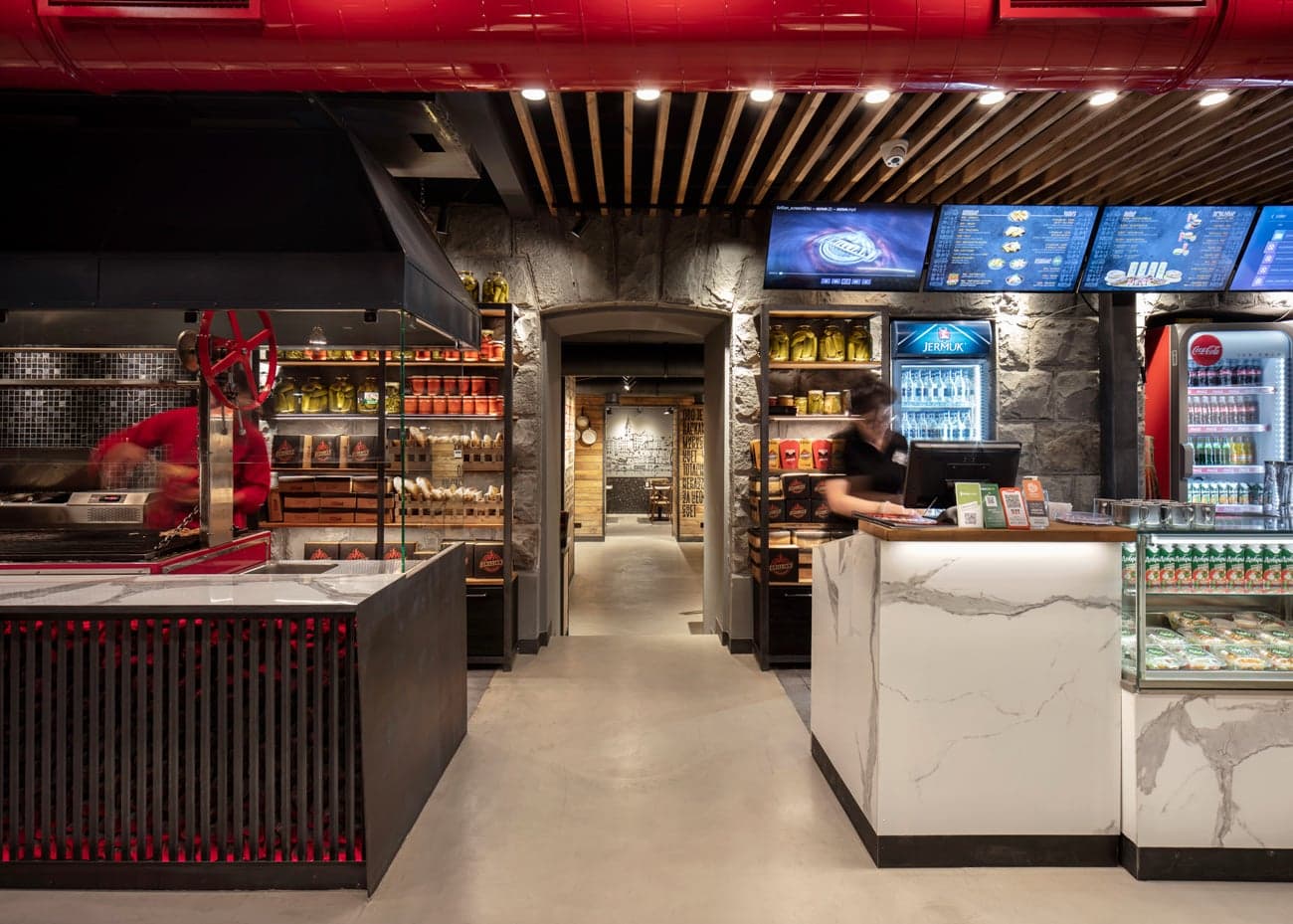 Contemporary restaurant inspired by Balkan culture
