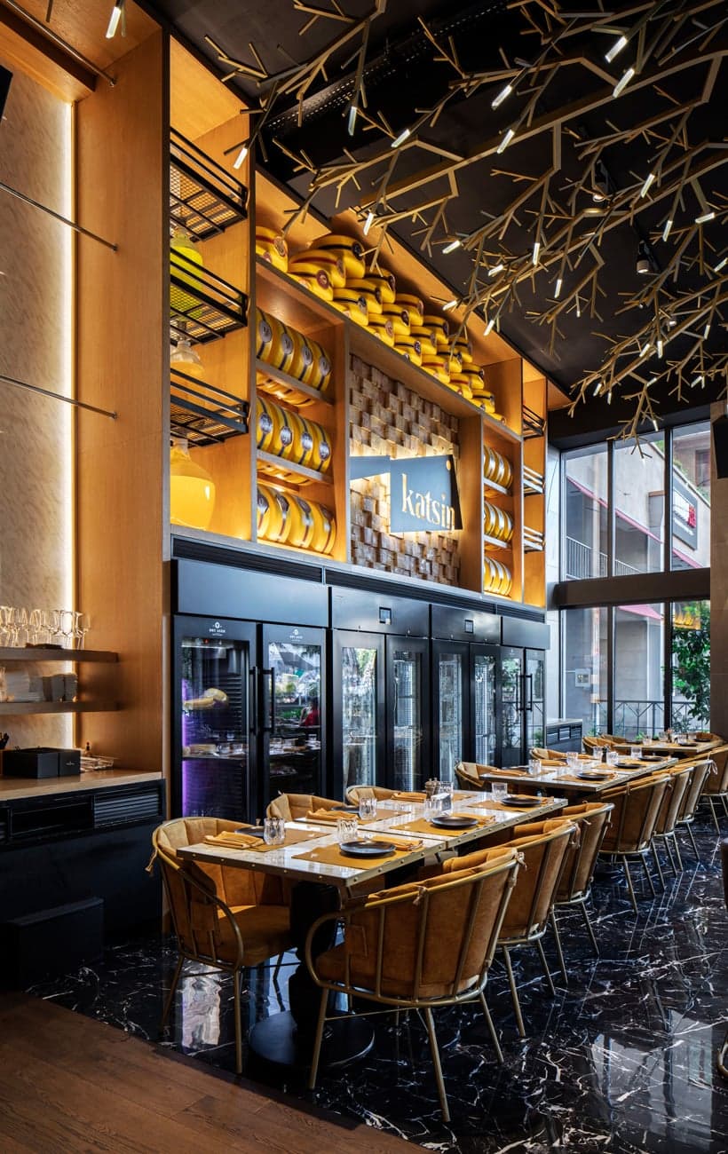 Contemporary dining space by Mikayel Karsyan