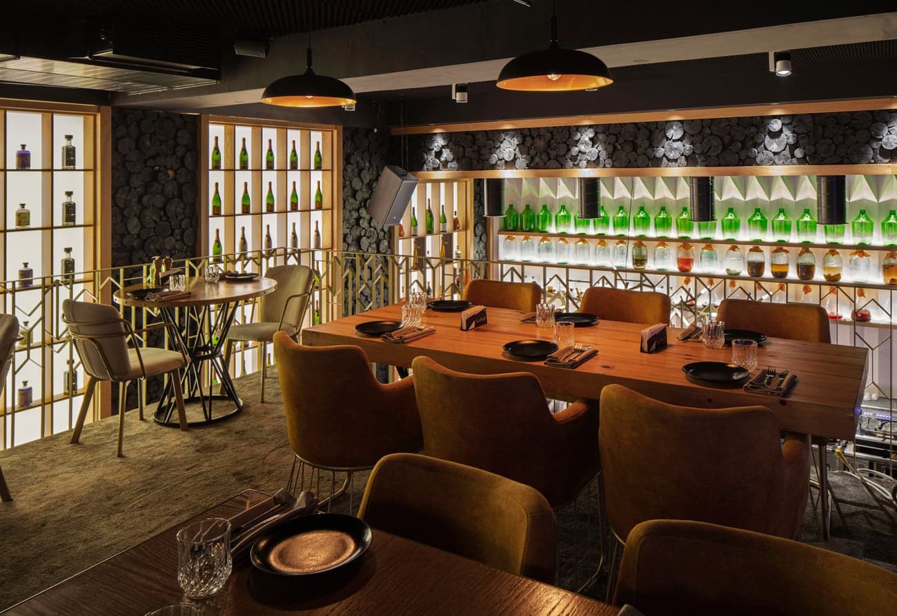 Contemporary dining space by Mikayel Karsyan