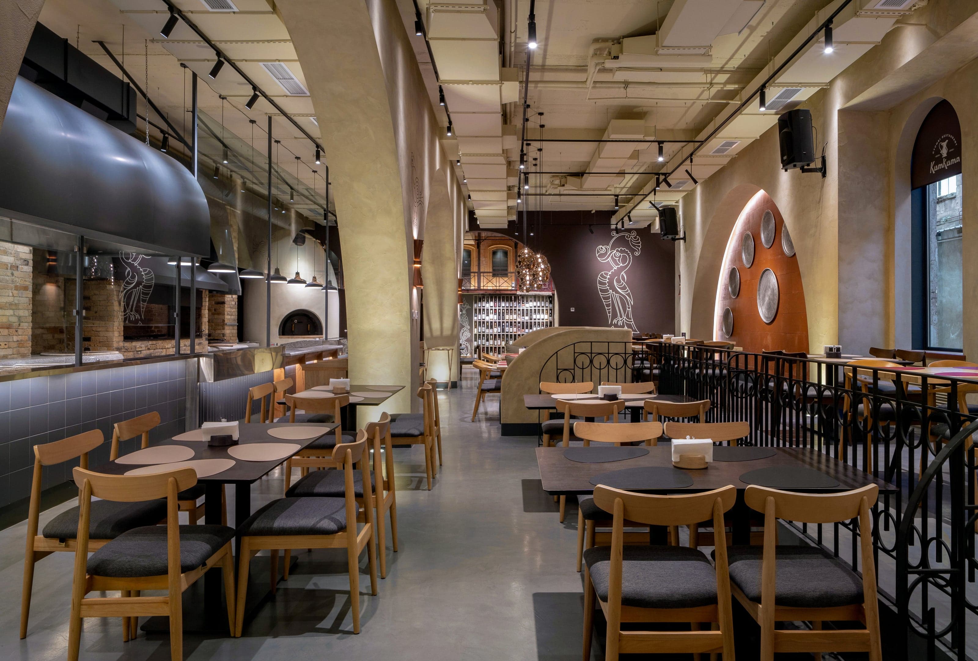 Contemporary restaurant interior inspired by Kumayri