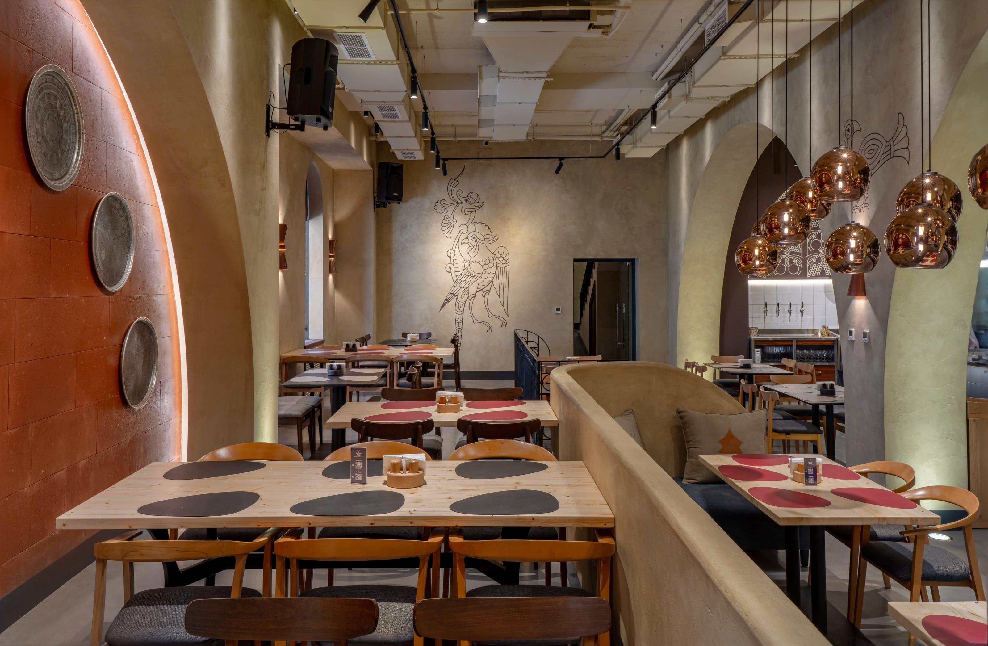 Contemporary dining space in Gyumri