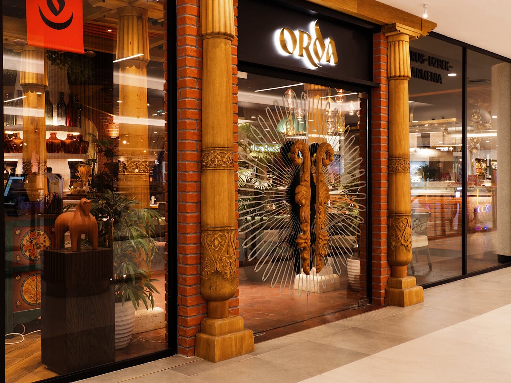 Contemporary fine dining interior in Ras Al Khaimah