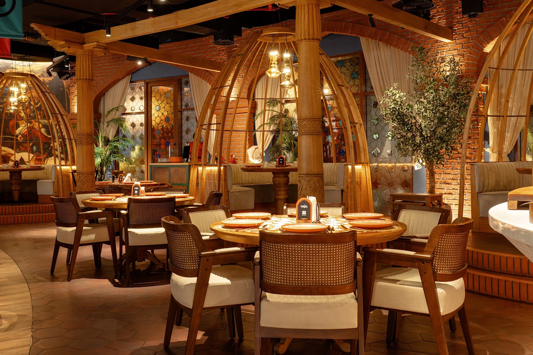 Central Asian restaurant architecture in the UAE