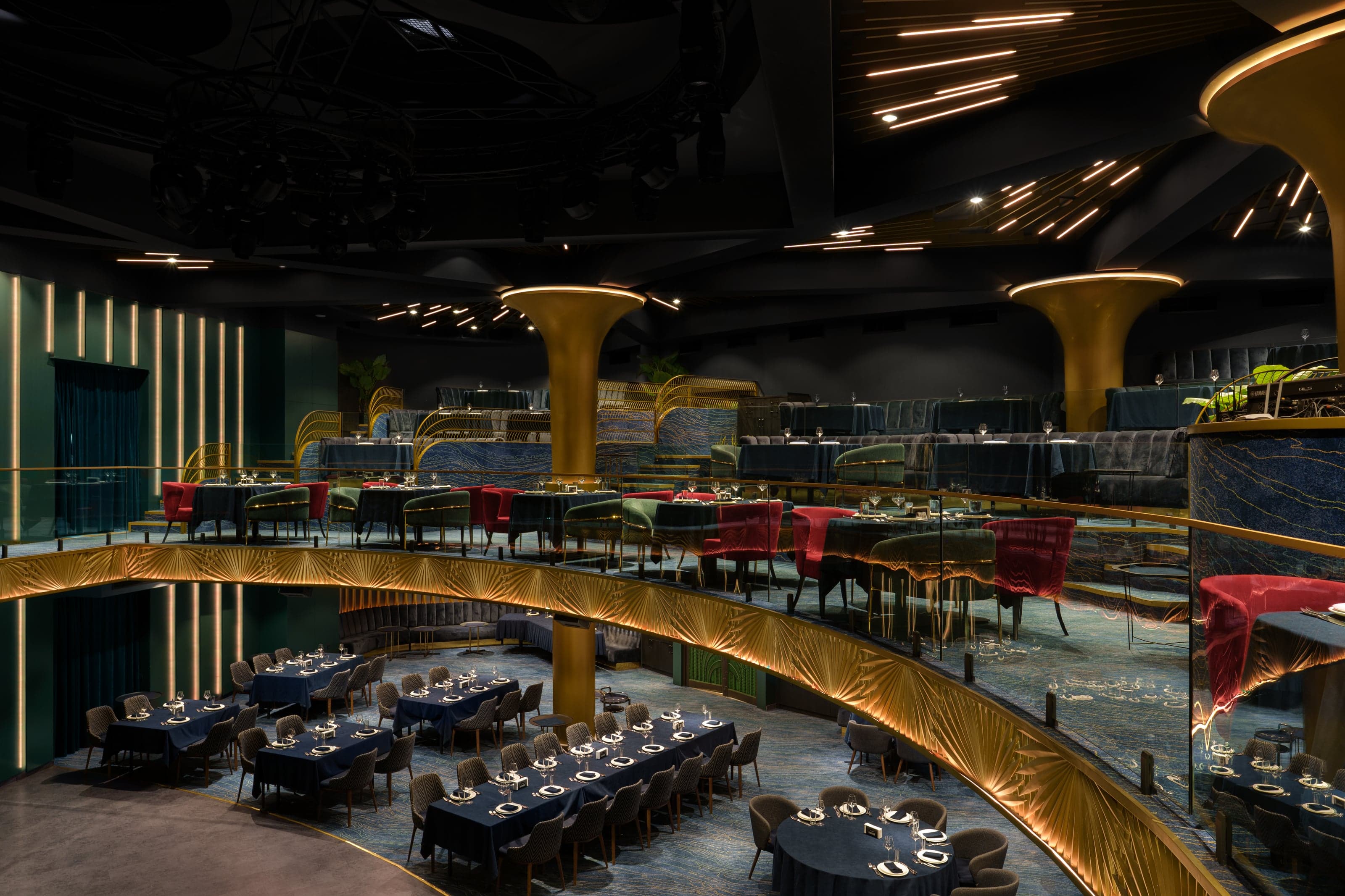 Premium restaurant interior overlooking Hrazdan Gorge