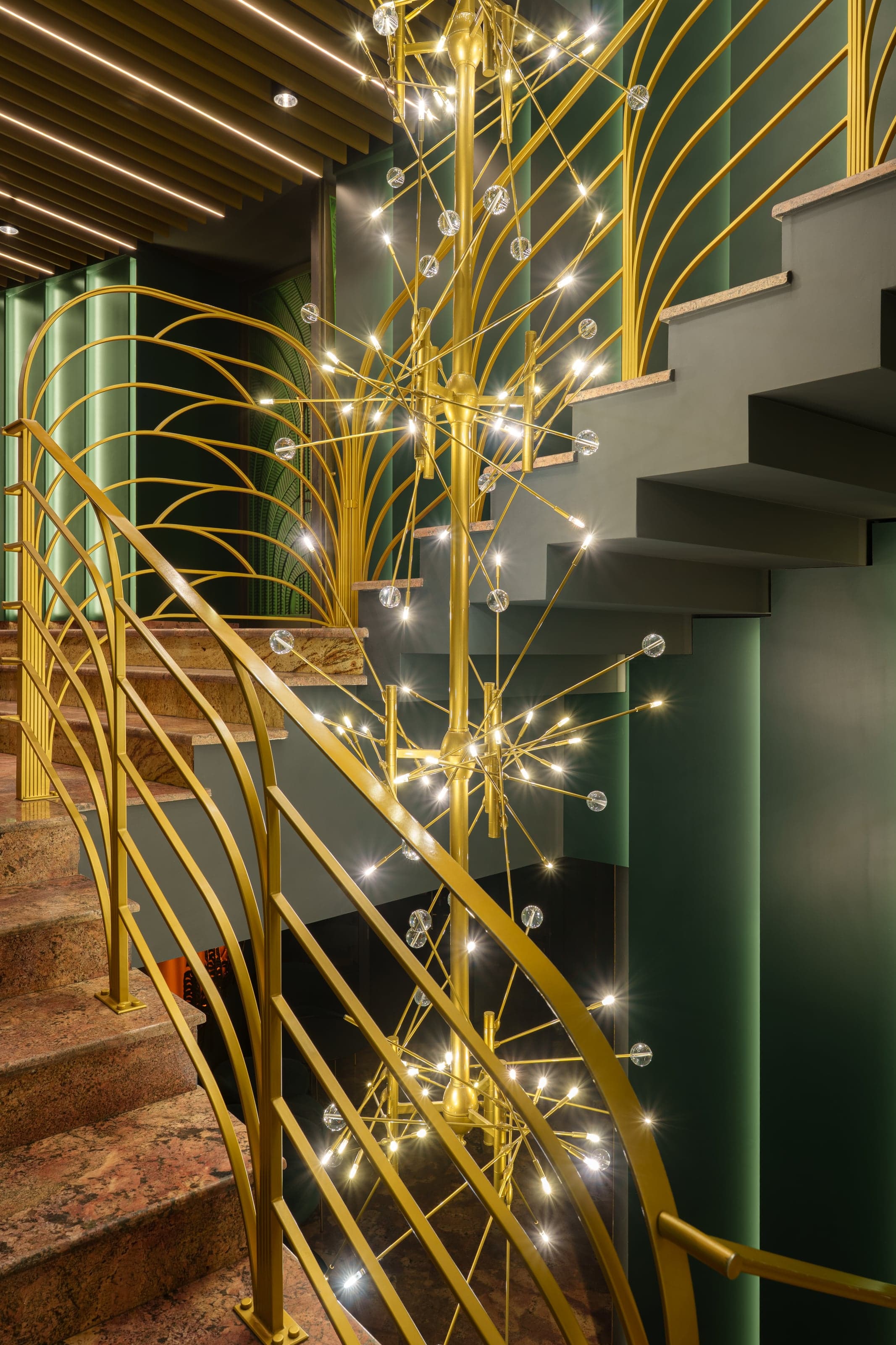 Contemporary restaurant interior in Yerevan