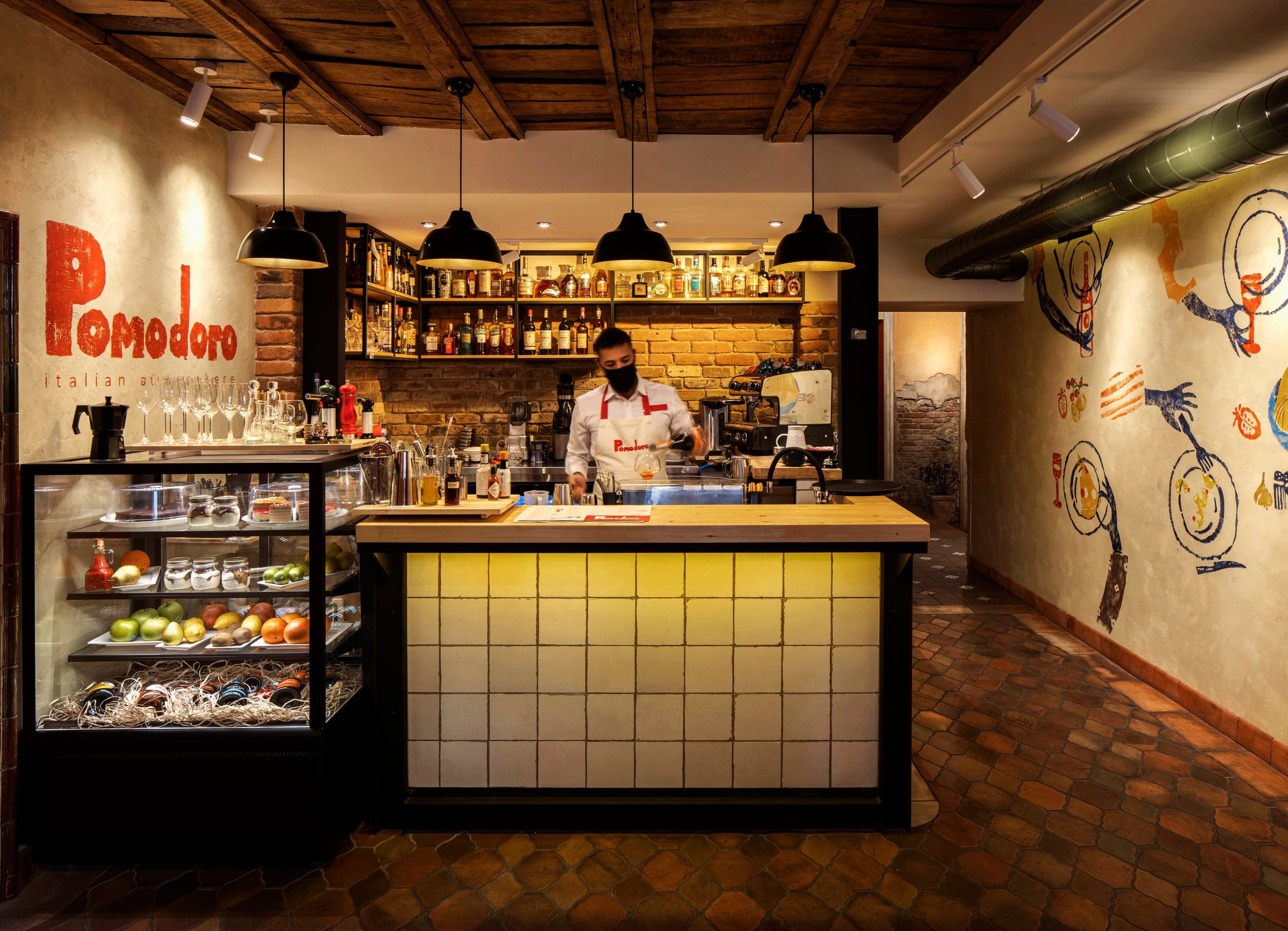 Mediterranean-inspired restaurant architecture