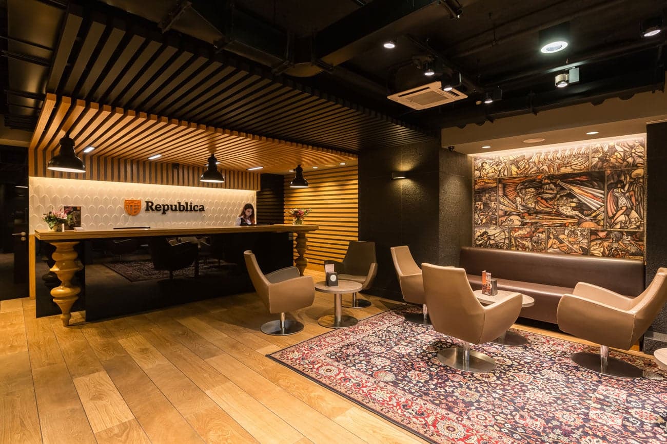 Boutique hotel interior in Yerevan