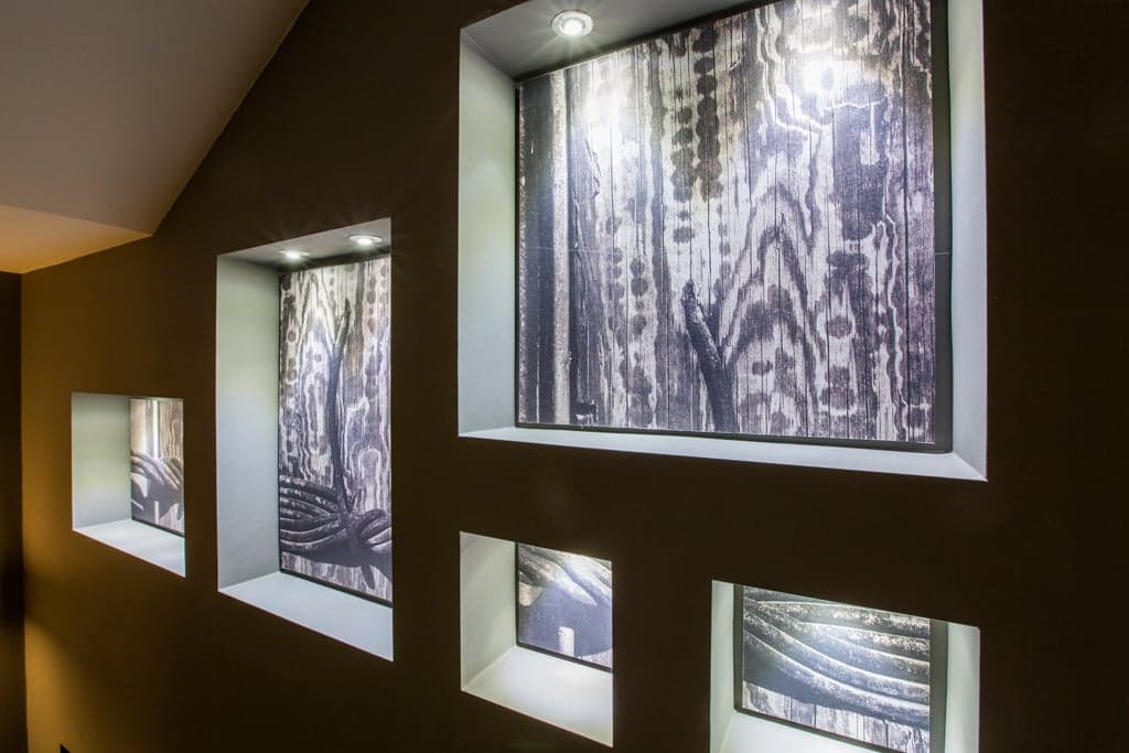 Contemporary hotel lobby architecture