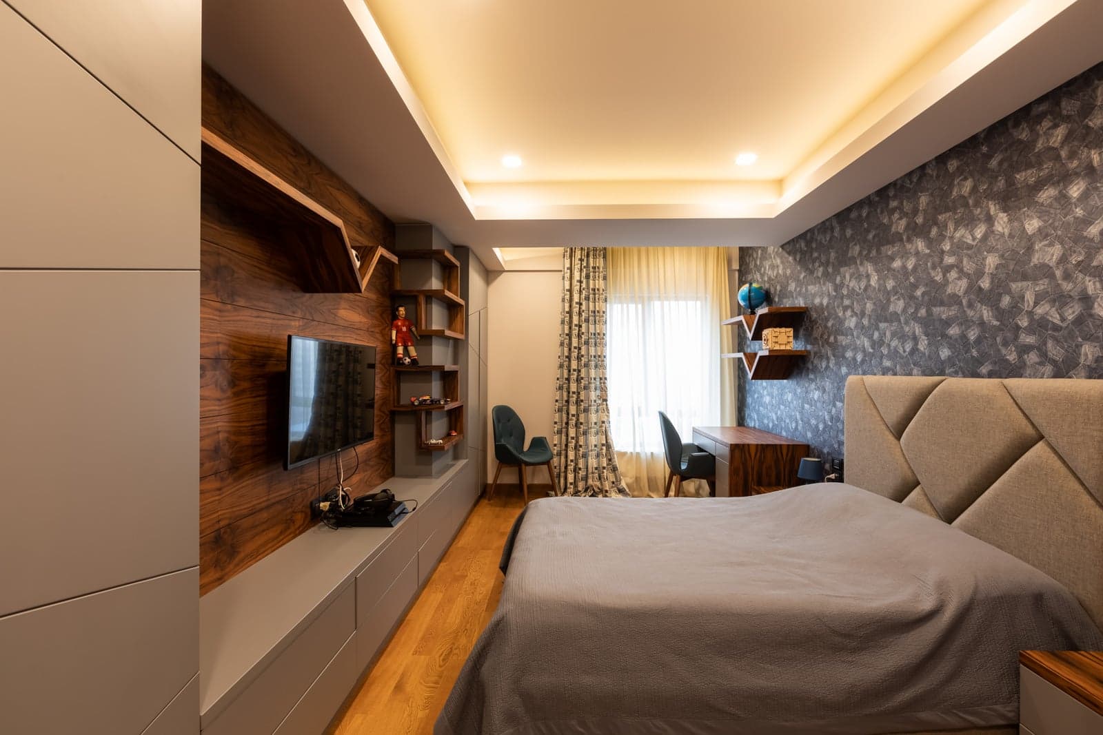 Modern bedroom interior design in Yerevan