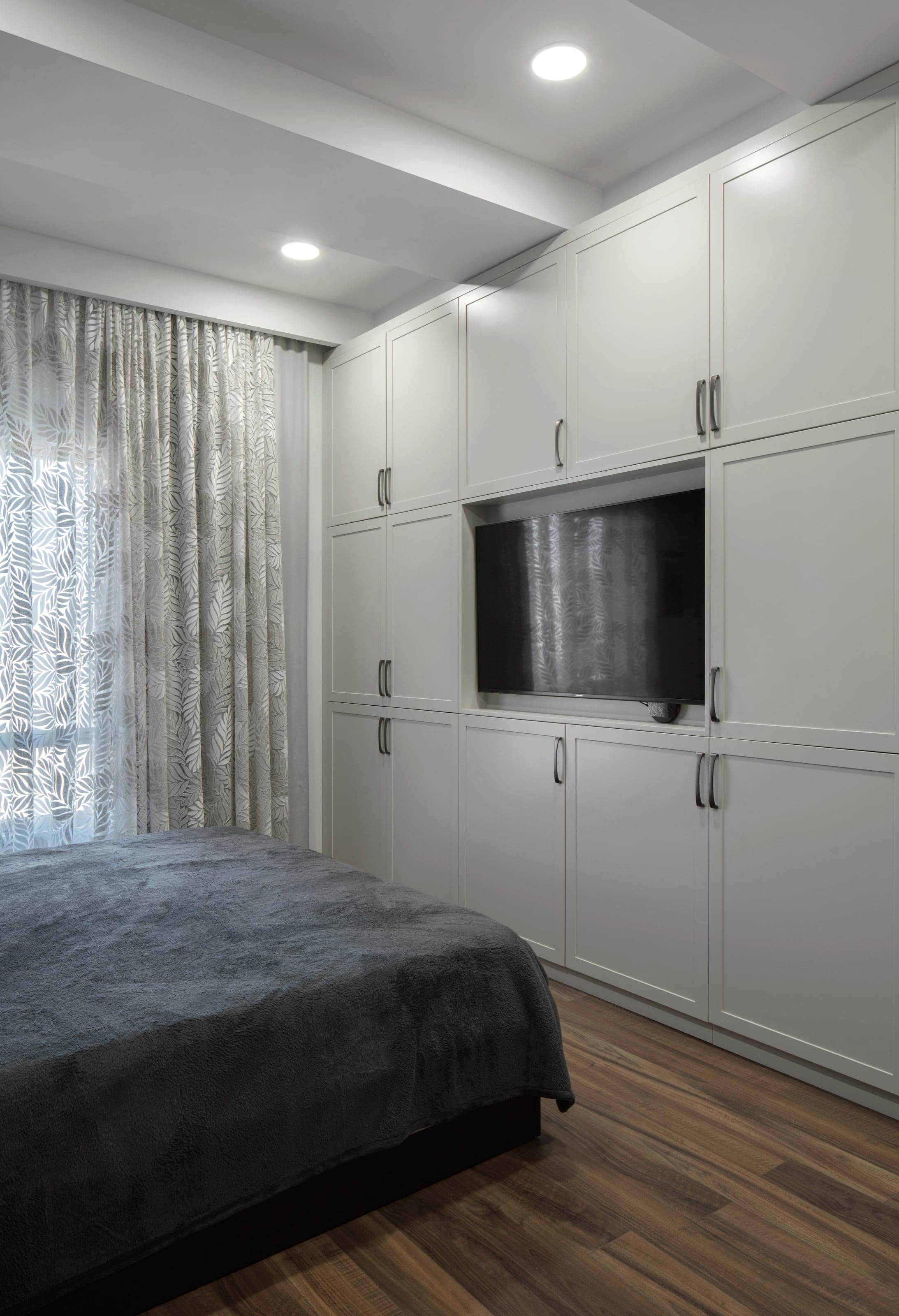 Elegant apartment interior with architectural lighting